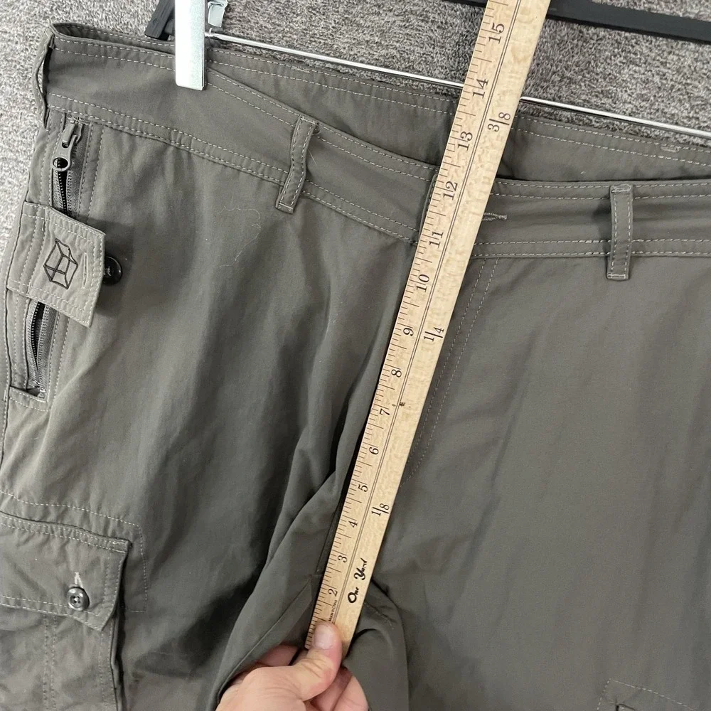 Clothing Arts P^cubed Pants Mens‎ 36x30 Gray Nylon Cargo Travel Pickpocket Proof